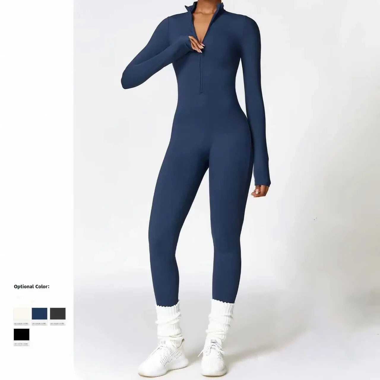 Therma Flex Jumpsuit – Long Sleeve Sculpt Active Suit  Warm coverage. Sleek fit. Total performance.