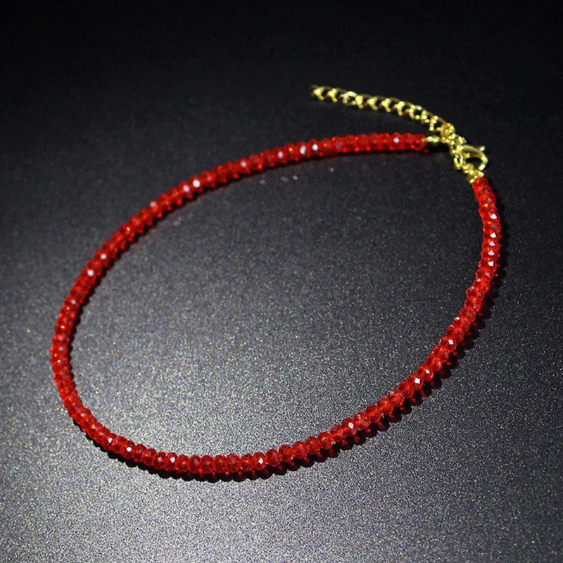 BeadCharm Choker – 3mm Minimal Chain Necklace  Simple beads. Sweet style. Everyday elegance.