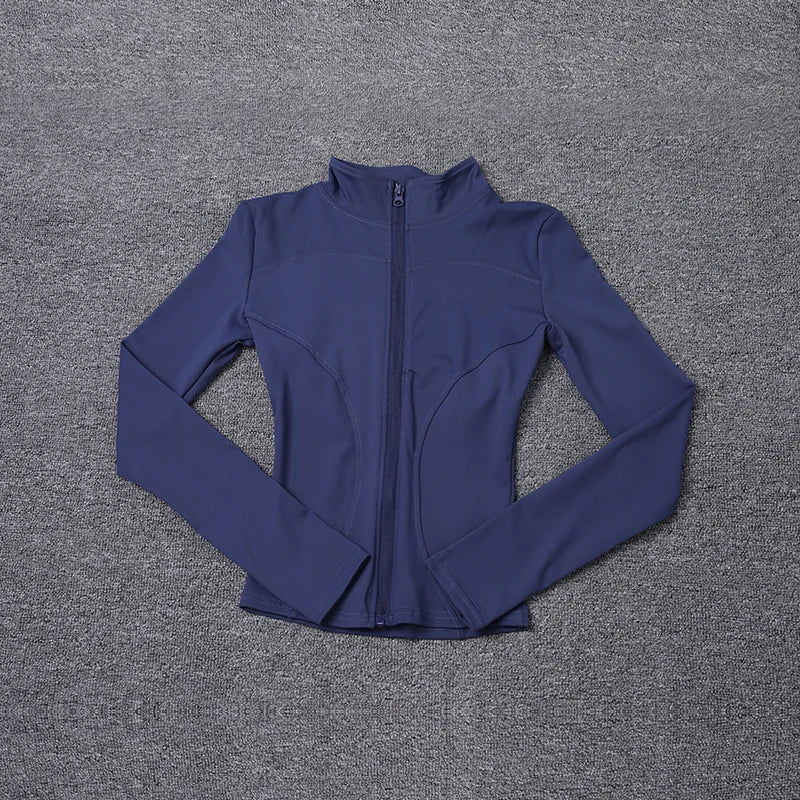 FlexFit Sport Jacket – Long Sleeve Workout Top  Lightweight feel. Sleek fit. Built for movement.