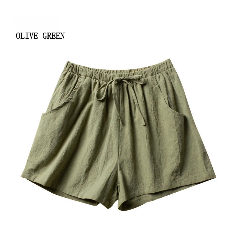 FlexLinen High-Waist Shorts – Lightweight Active Comfort  Move freely. Stay cool. Look effortlessly stylish.
