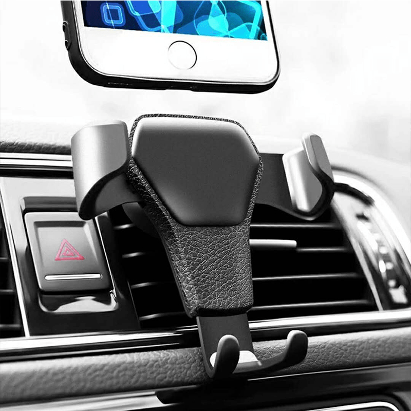 1pc Universal Gravity Auto Phone Holder, Car Air Vent Clip Mount, Mobile Phone Holder, CellPhone Stand Support - Not For Thick Case