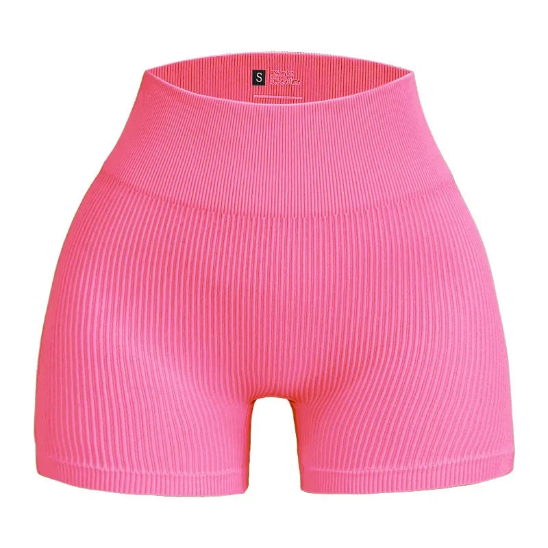 SculptFit Seamless Shorts – High-Waist Gym Essential  Lift, shape, and move with confidence.
