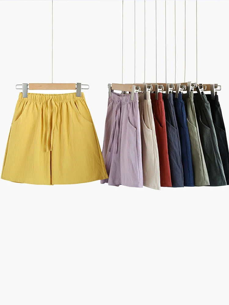 FlexLinen High-Waist Shorts – Lightweight Active Comfort  Move freely. Stay cool. Look effortlessly stylish.