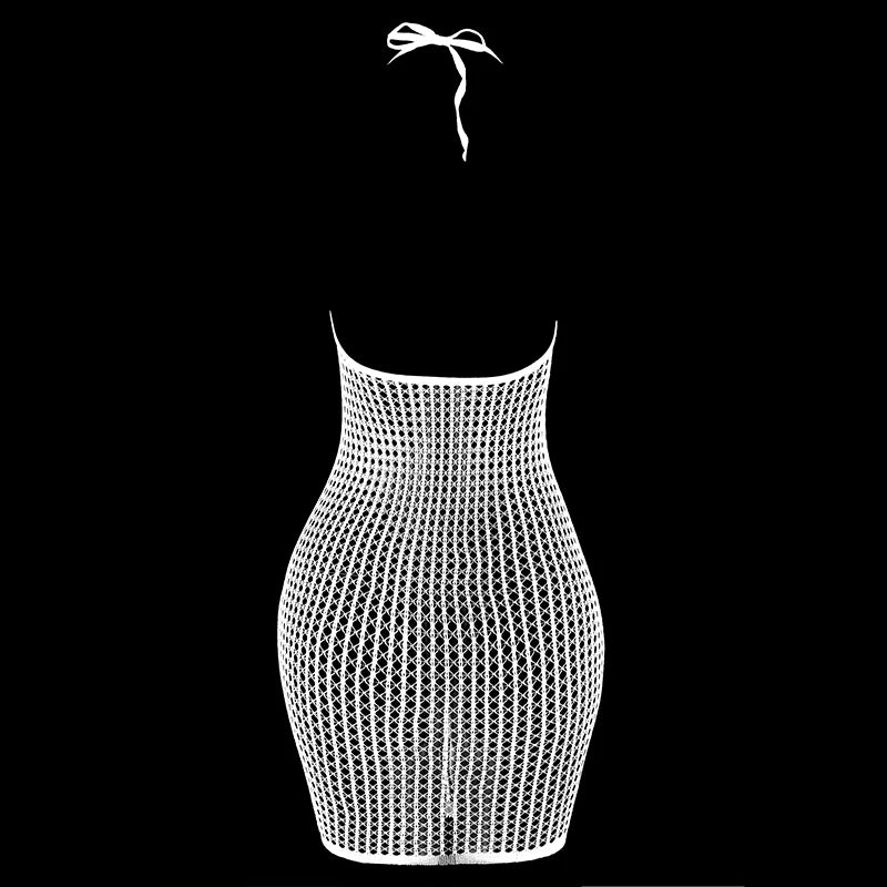 SeaLure Fishnet Cover-Up – Sheer Bodycon Beach Dress  Daring, lightweight, and made to stand out.