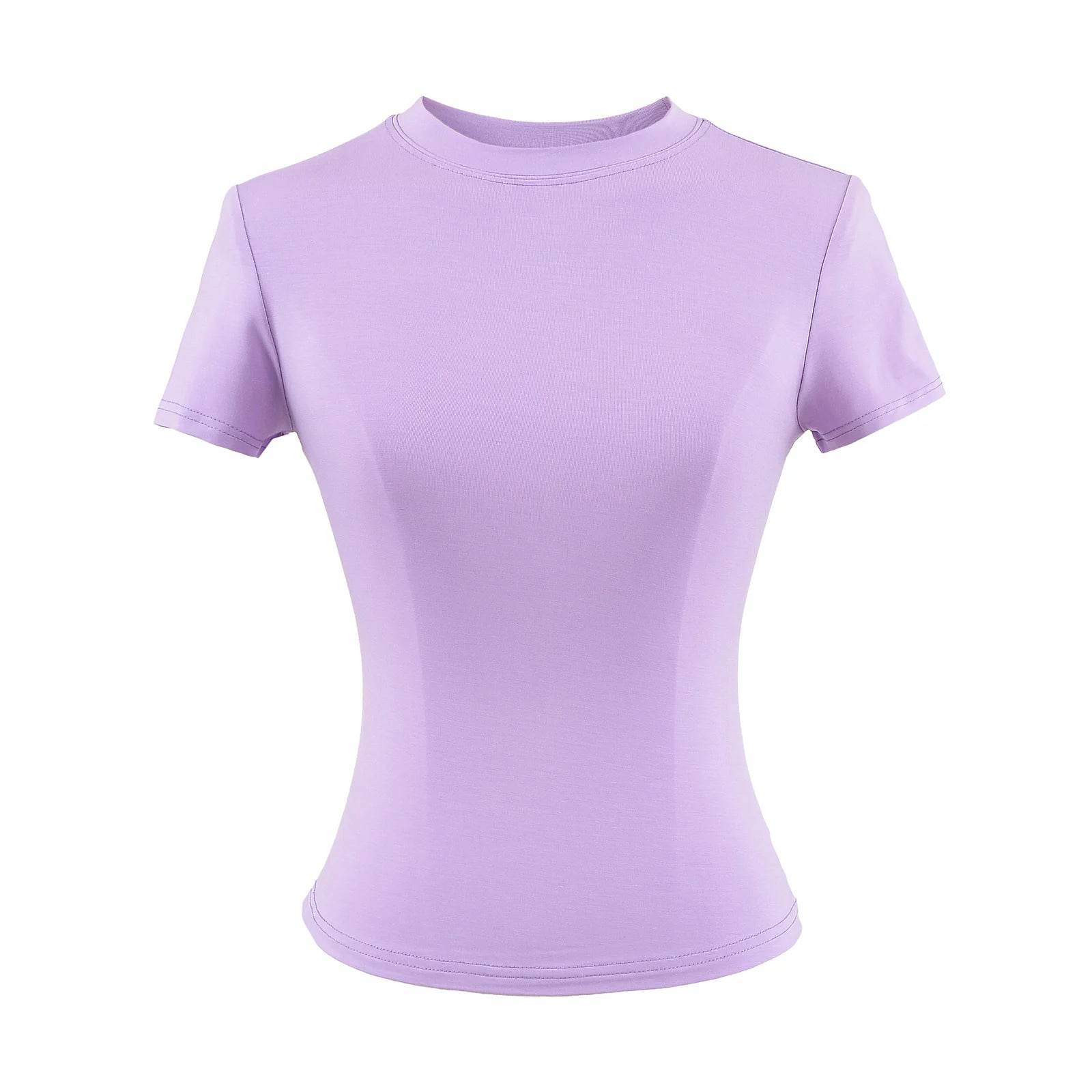 SlimMuse Tee – Y2K Solid Fit Top  Simple style. Sculpted fit. Everyday confidence.