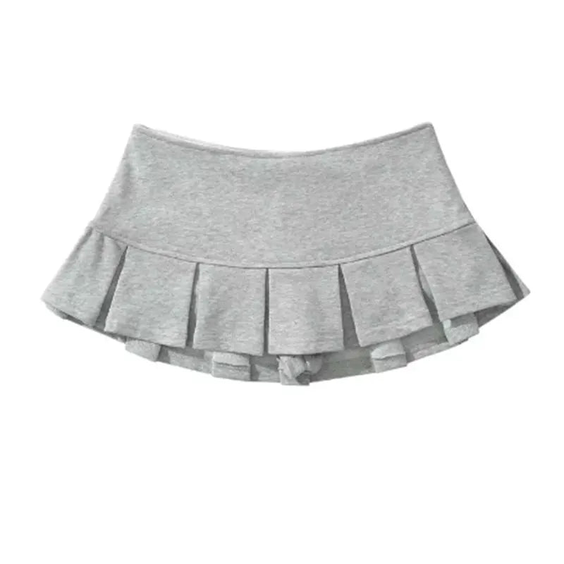 PleatMuse Mini Skirt – Y2K Low-Waist A-Line Style  Playful, flirty, and effortlessly iconic.