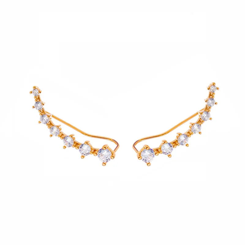 Crystal Heart Hoops – 925 Silver Needle Earrings  Soft sparkle. Sweet charm. Everyday luxury.