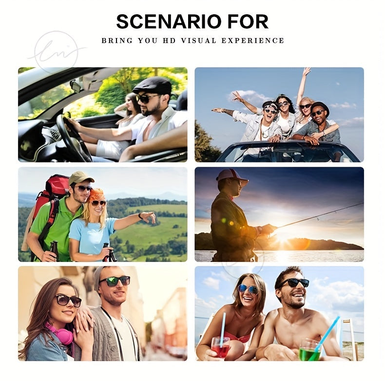 1pc Men's Polarized, Unisex UV400 Protection Anti-Glare Glasses