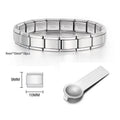 CharmLink Bracelet – 9mm Italian Stainless Steel Chain  Build your story. Wear your style. Personalize your look.