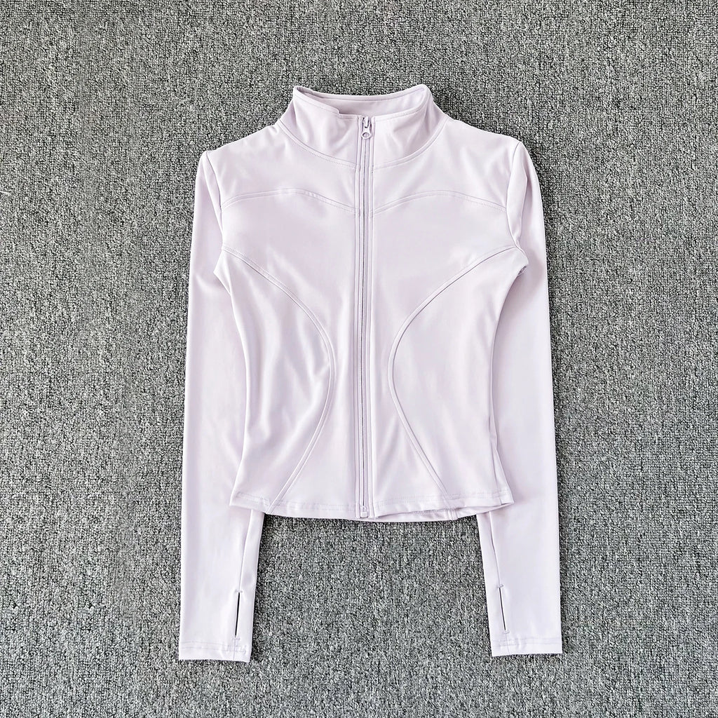 FlexFit Sport Jacket – Long Sleeve Workout Top  Lightweight feel. Sleek fit. Built for movement.