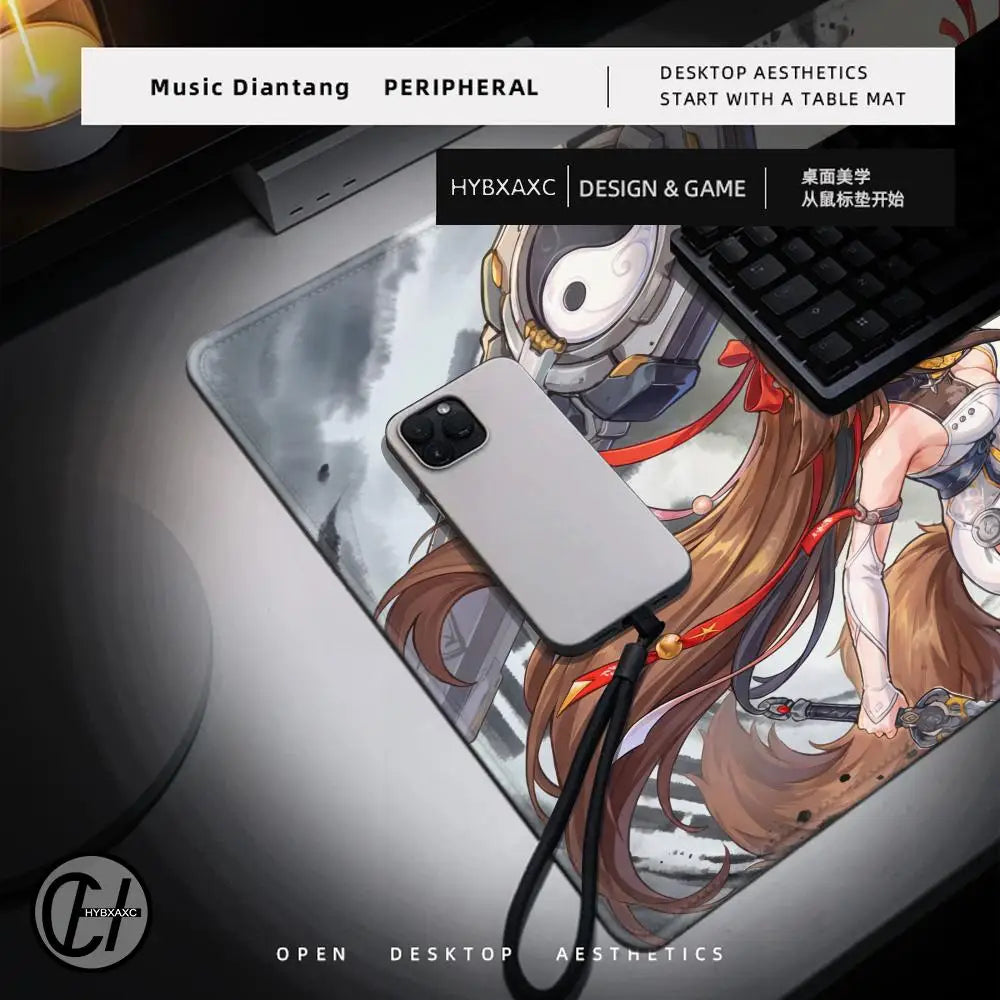 Ye Shunguang Mouse Pad New Anime Girl Zenless Zone Zero ZZZ Game Character Non-slip Mousepad XXL Keyboard Office Table Desk Mat