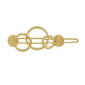 Gold Circle Metal Hairgrips Hair Clips Hair Barrettes Headwear Hair