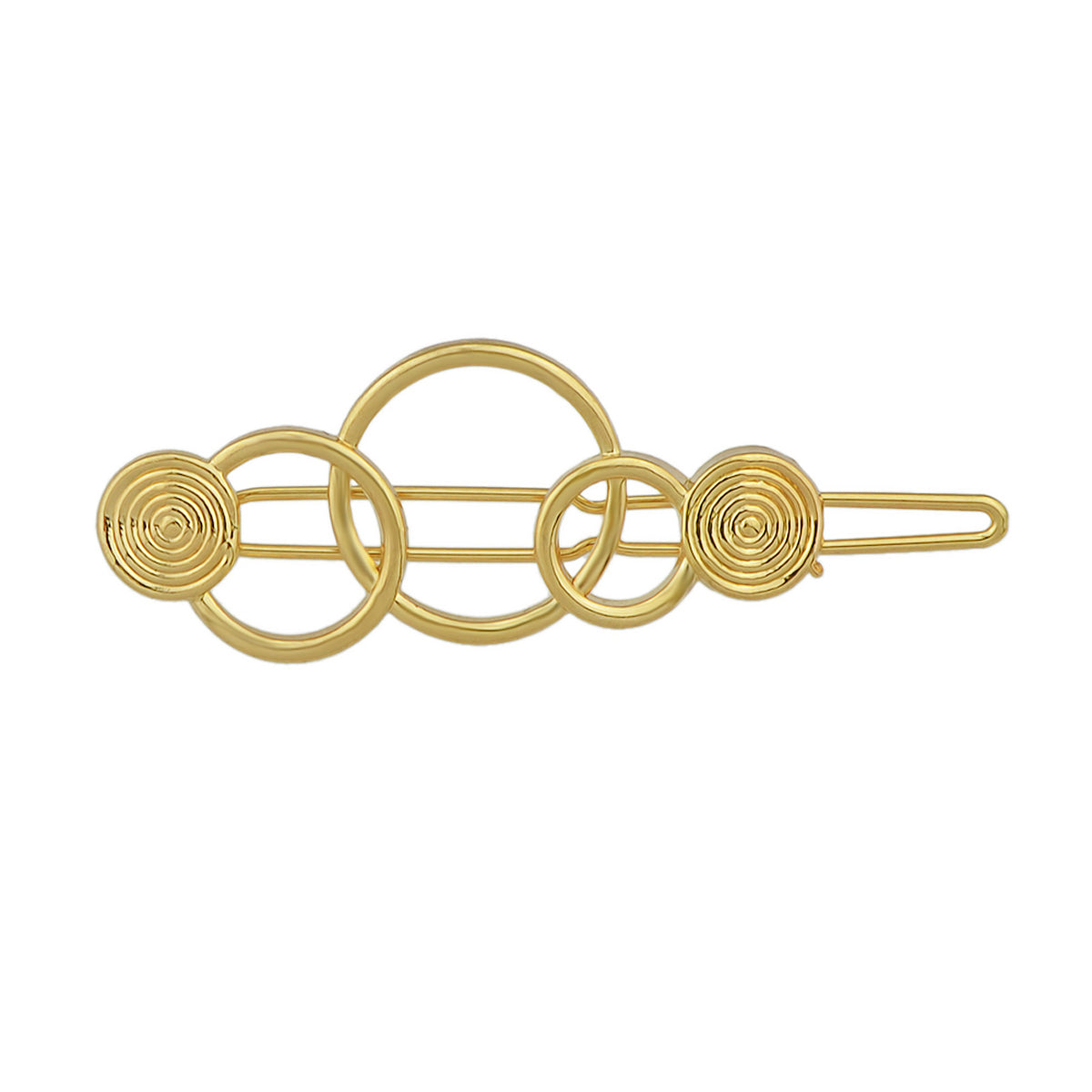 Gold Circle Metal Hairgrips Hair Clips Hair Barrettes Headwear Hair