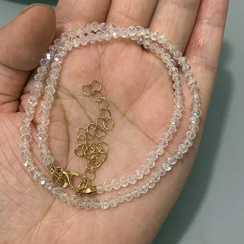 BeadCharm Choker – 3mm Minimal Chain Necklace  Simple beads. Sweet style. Everyday elegance.