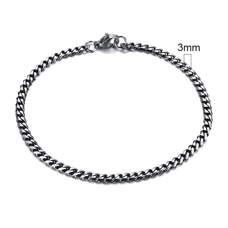 Curb Core Bracelet – Stainless Steel Cuban Link  Solid build. Clean style. Everyday power.