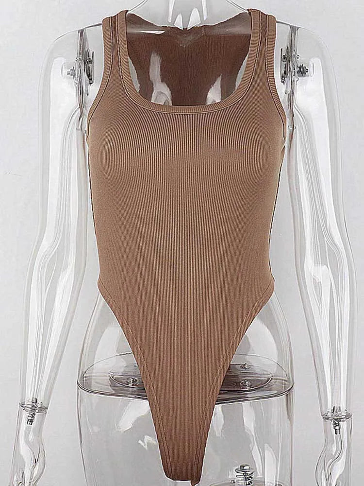 KnitMuse Bodysuit – Off-Shoulder Halter Fit  Sleek knit. Open shoulders. Pure confidence.
