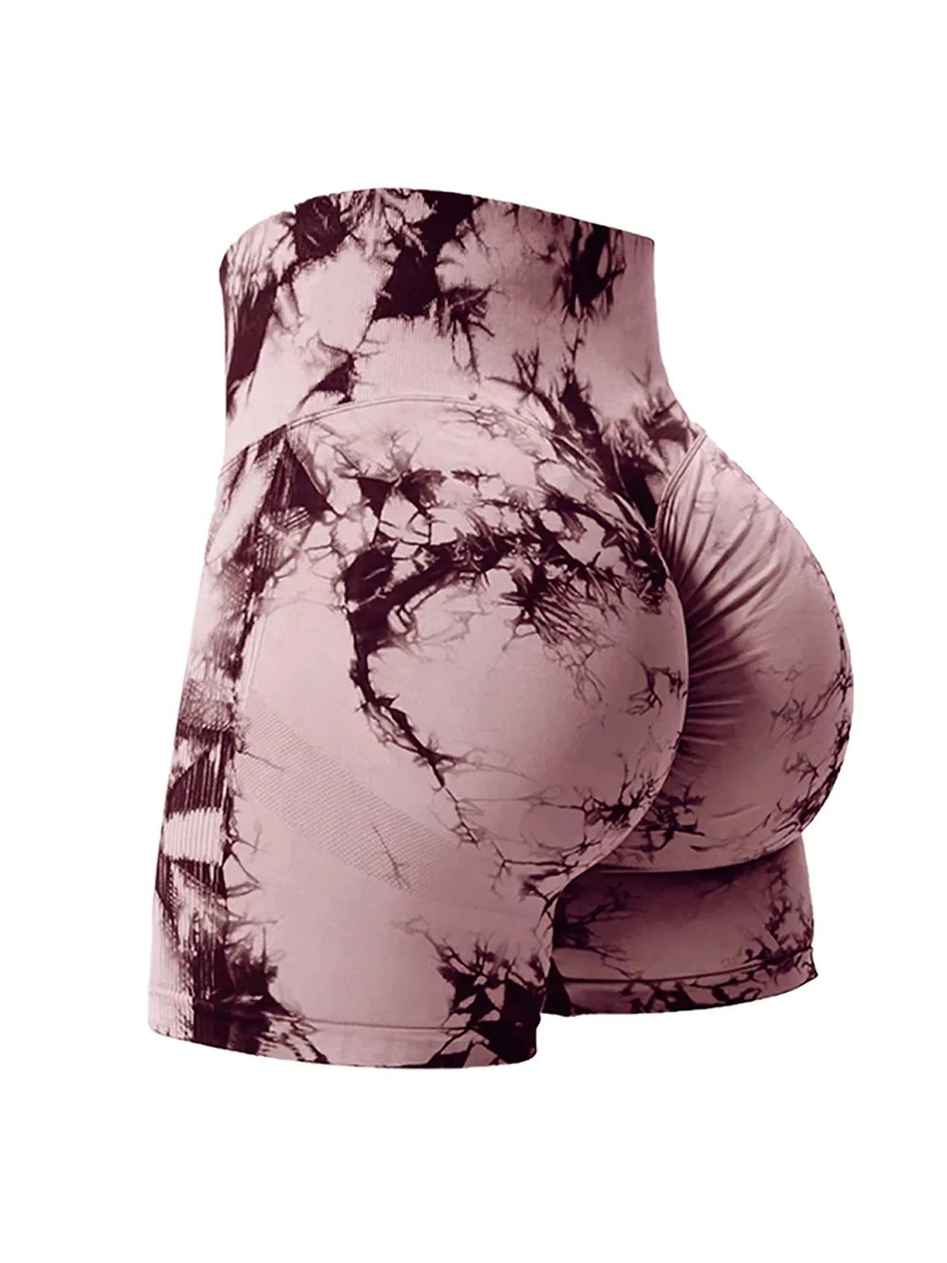TieDye Sculpt Shorts – 2PCS Seamless Gym Set  Bold colors. Sculpted curves. Maximum confidence.
