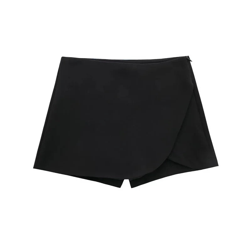 AsymChic Skort – High-Waist Mini Skirt Shorts  Skirt look. Shorts comfort. Effortless style.
