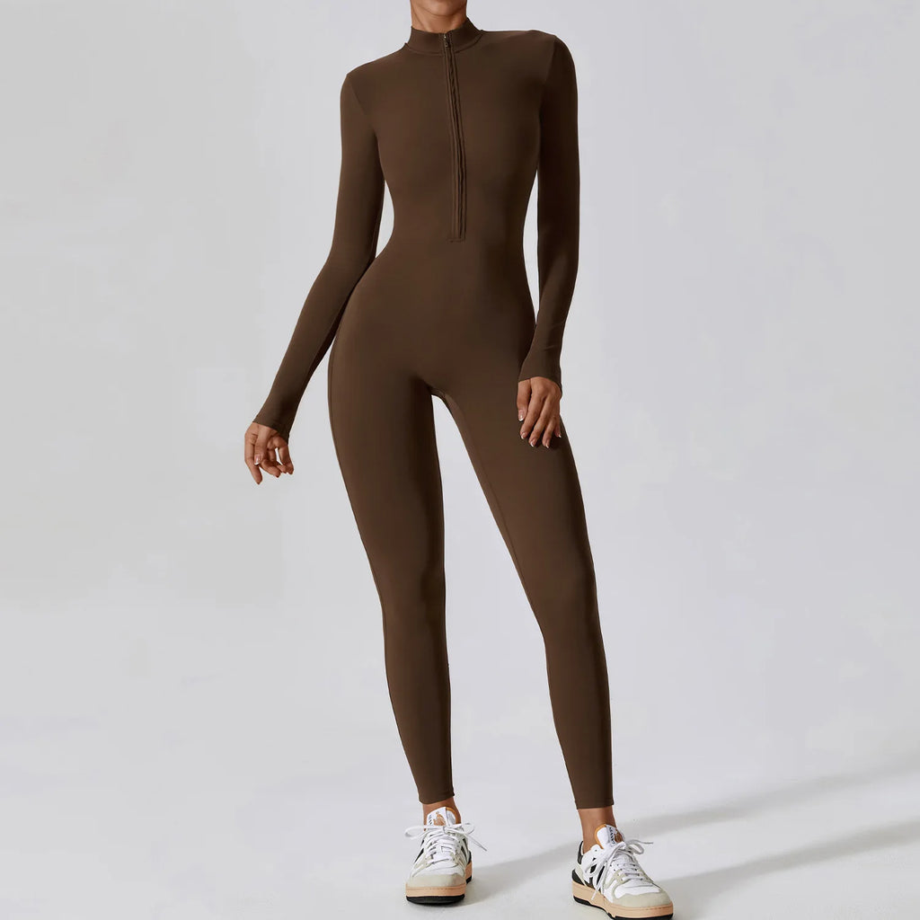 Therma Flex Jumpsuit – Long Sleeve Sculpt Active Suit  Warm coverage. Sleek fit. Total performance.