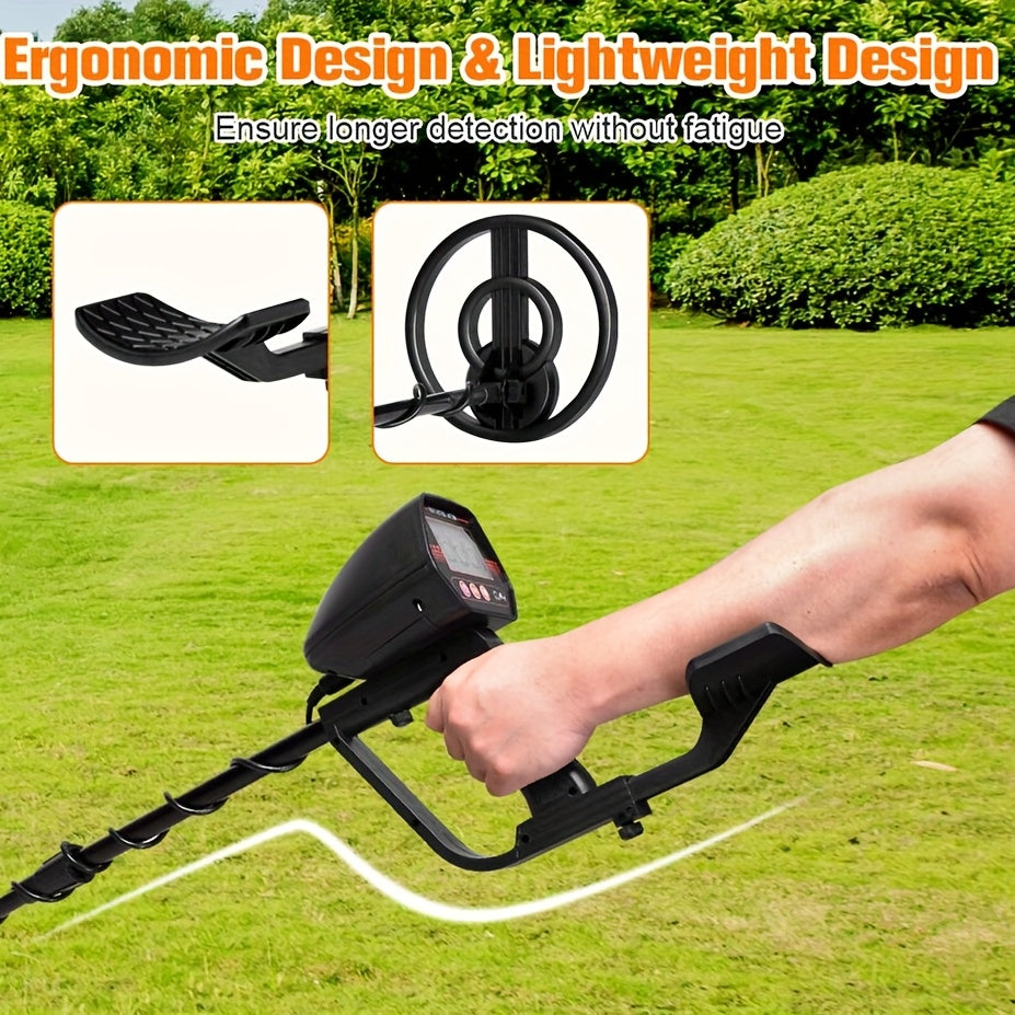 1st 12.7 cm Deep Coin Size Objects, 91.44 cm Deep Larger Objects Handheld Underground Metal Detector, High Sensitivity Beach Treasure Finder