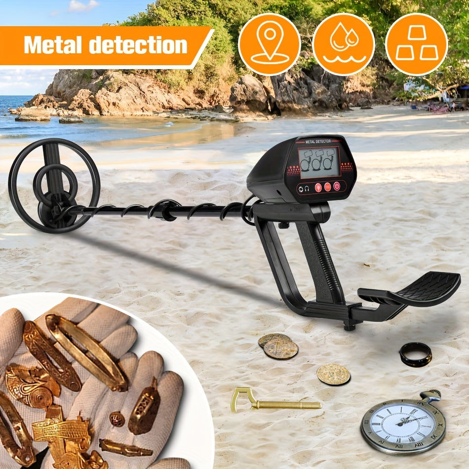 1st 12.7 cm Deep Coin Size Objects, 91.44 cm Deep Larger Objects Handheld Underground Metal Detector, High Sensitivity Beach Treasure Finder