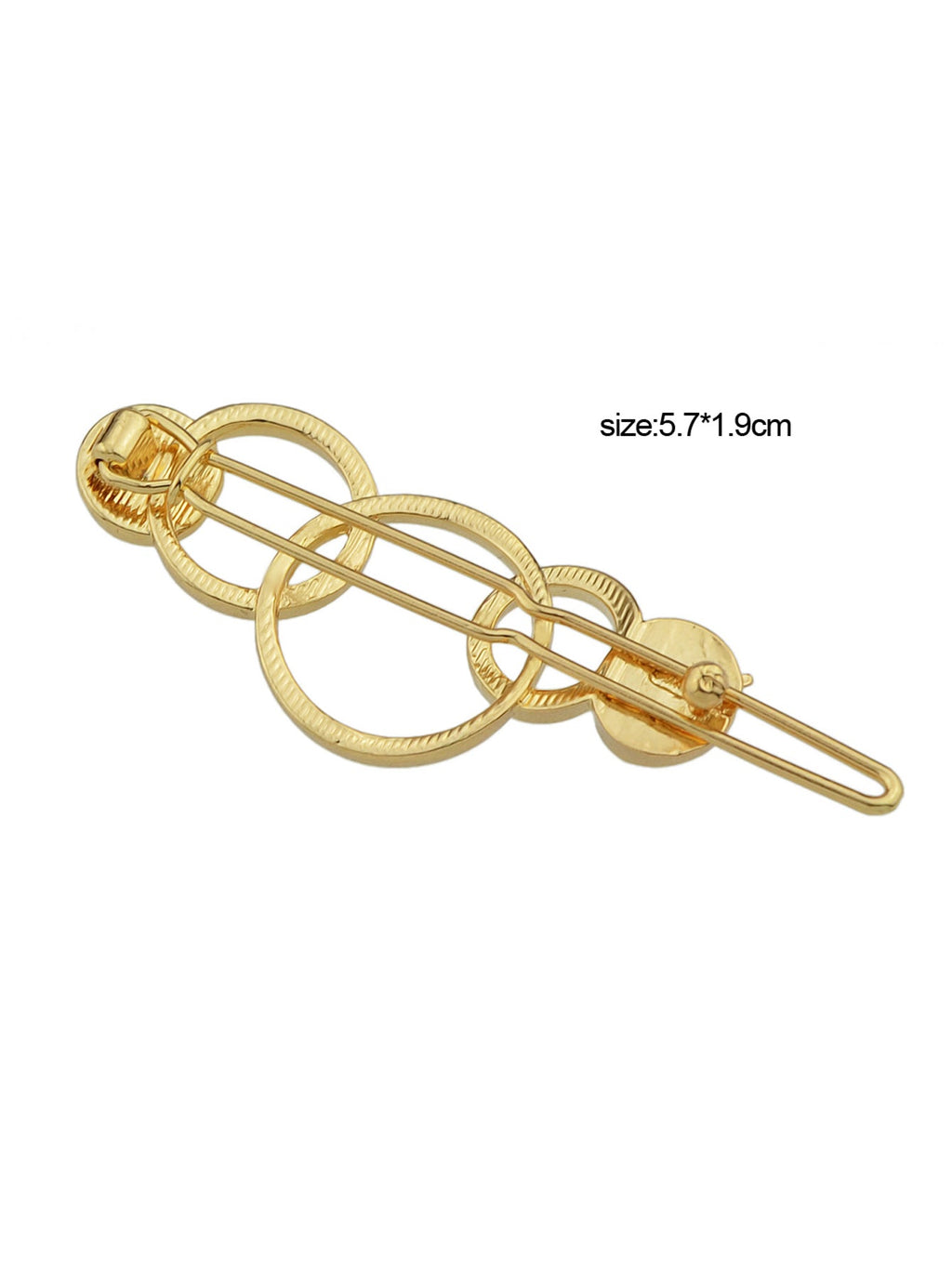 Gold Circle Metal Hairgrips Hair Clips Hair Barrettes Headwear Hair