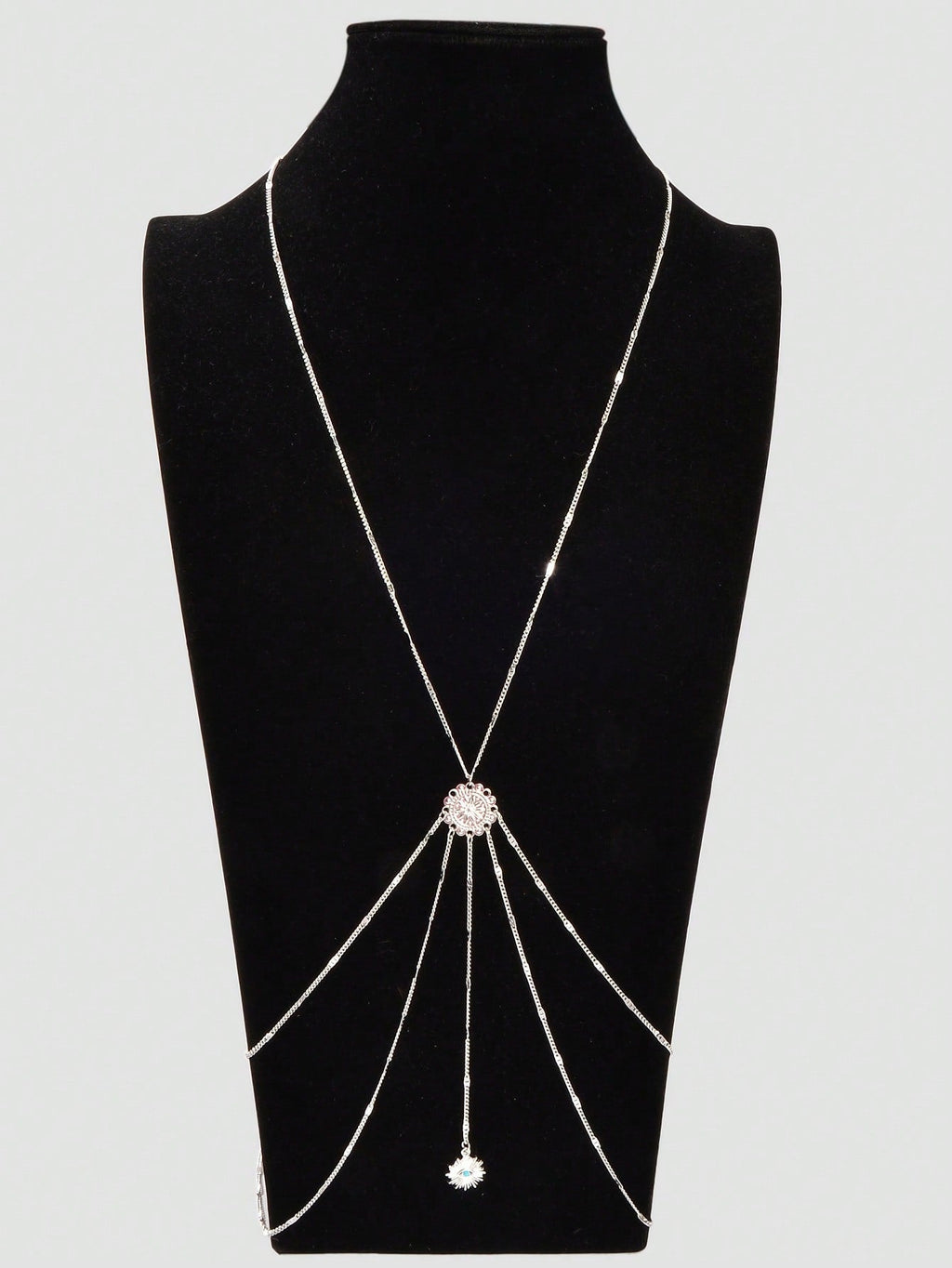 Boho Chic Layered Eye Charm Body Chain Women Crossover Bikini Rave
