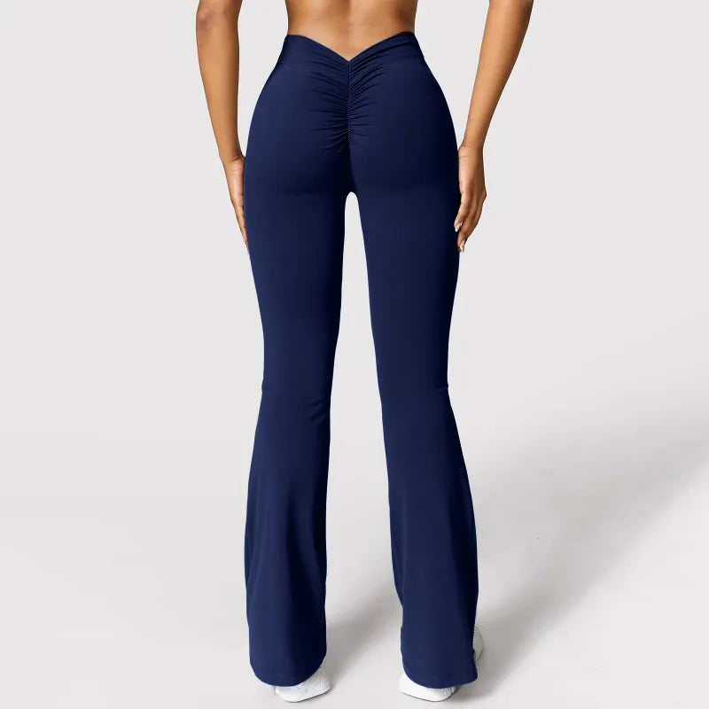 V-Shape Flare Leggings – High-Waist Push-Up Fit  Sculpt your curves. Elevate your style. Move with confidence.