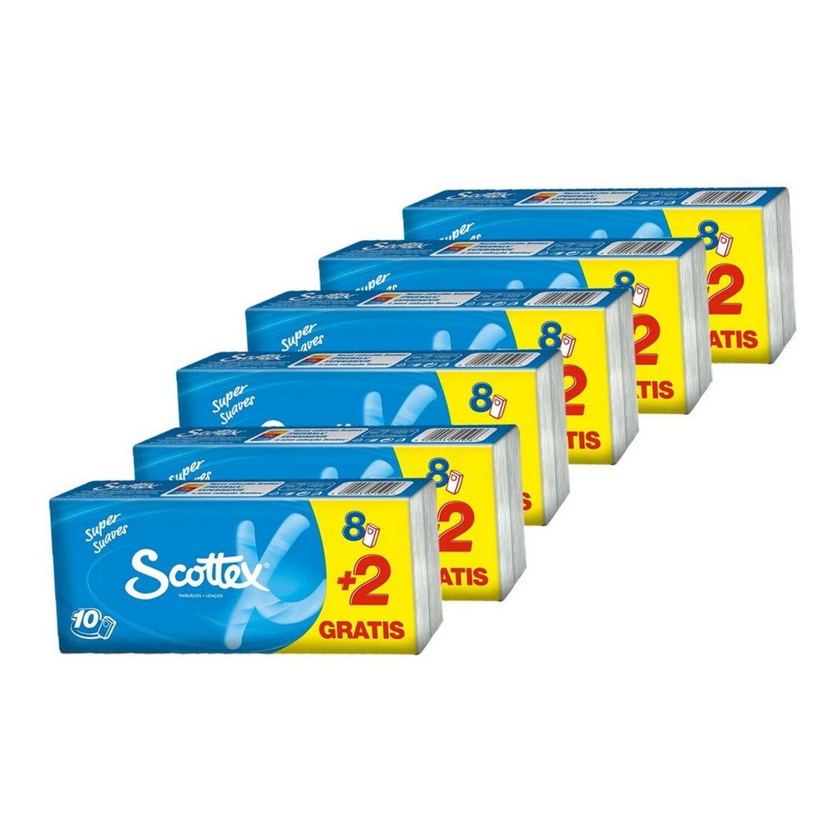 Tissues Scottex 3 layers (10 x 10 uds)