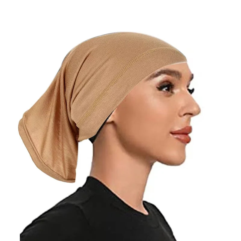 ComfortWrap Ninja Undercap – Soft Stretch Hijab Base  Secure fit. All-day comfort. Effortless styling.