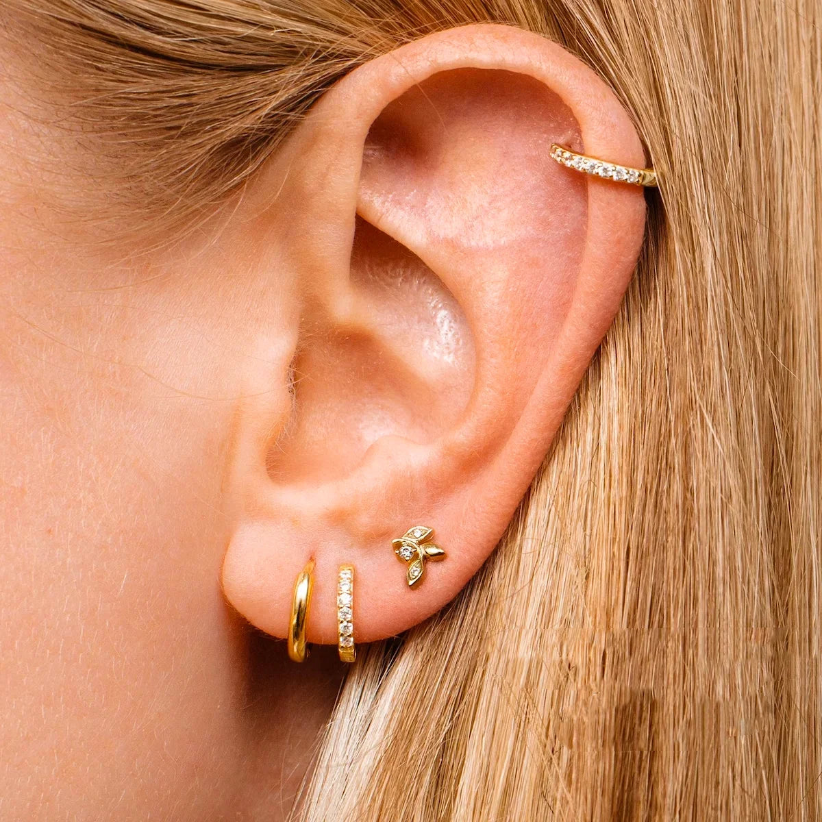 CrystalLoop Hoops – 316L Stainless Steel Earrings Set  Minimal shine. Everyday elegance. Made to last.