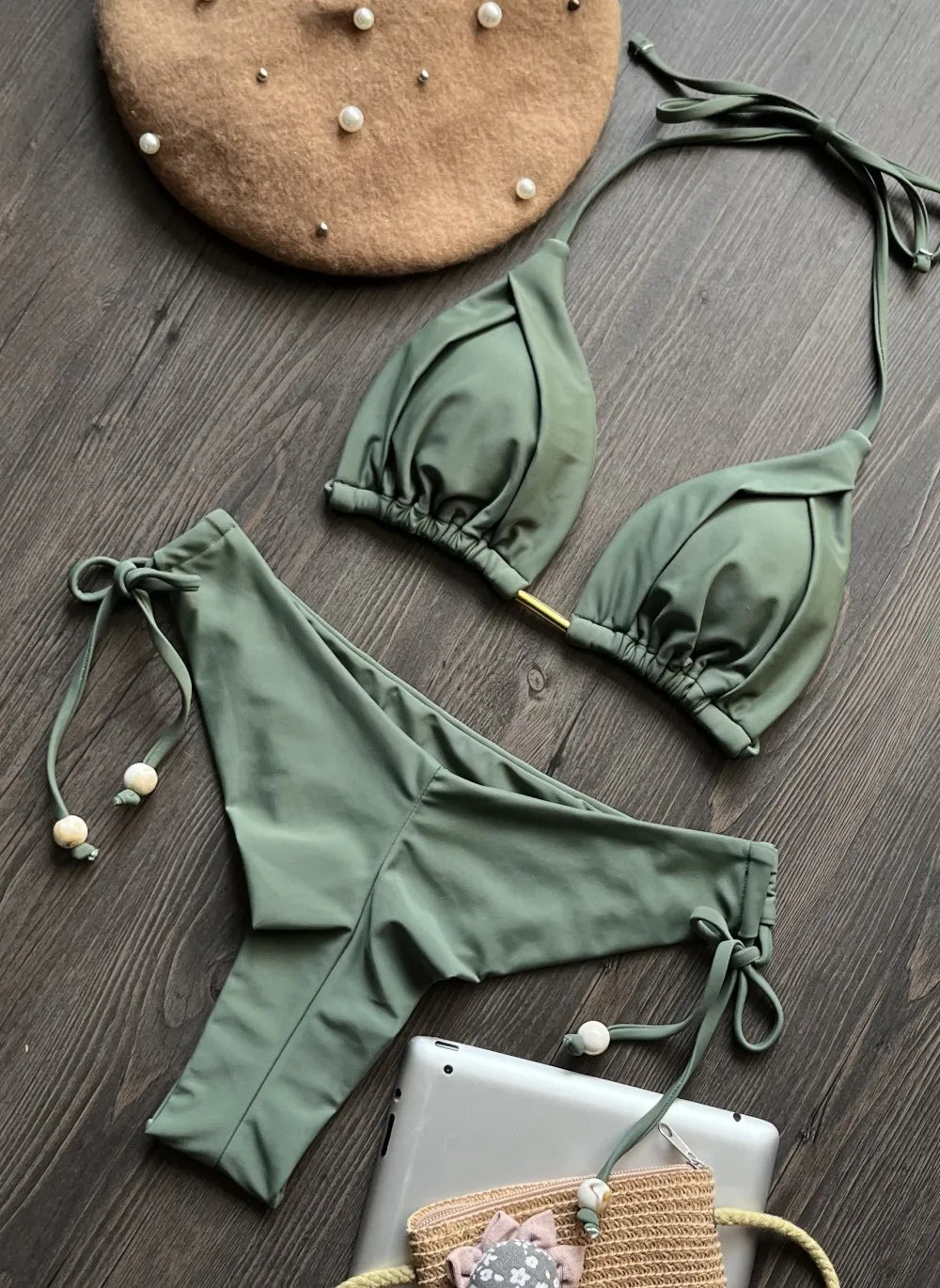 Luxe Triangle Bikini – 13 Color Brazilian Swim Set  Minimal design. Maximum confidence.