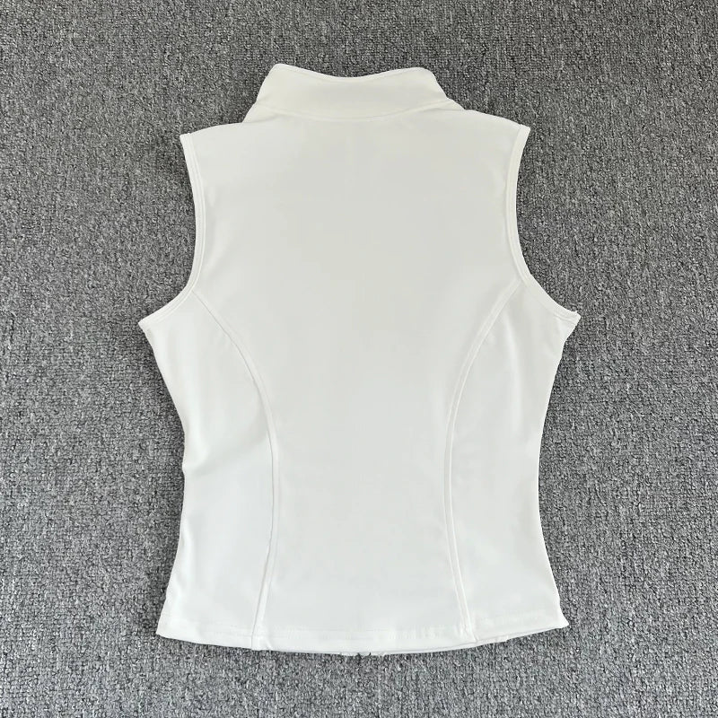 ZipFlex Sport Top – Sleeveless Quick-Dry Fit  Train harder. Stay cool. Look sharp.
