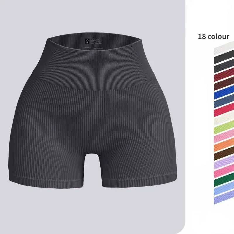 SculptFit Seamless Shorts – High-Waist Gym Essential  Lift, shape, and move with confidence.