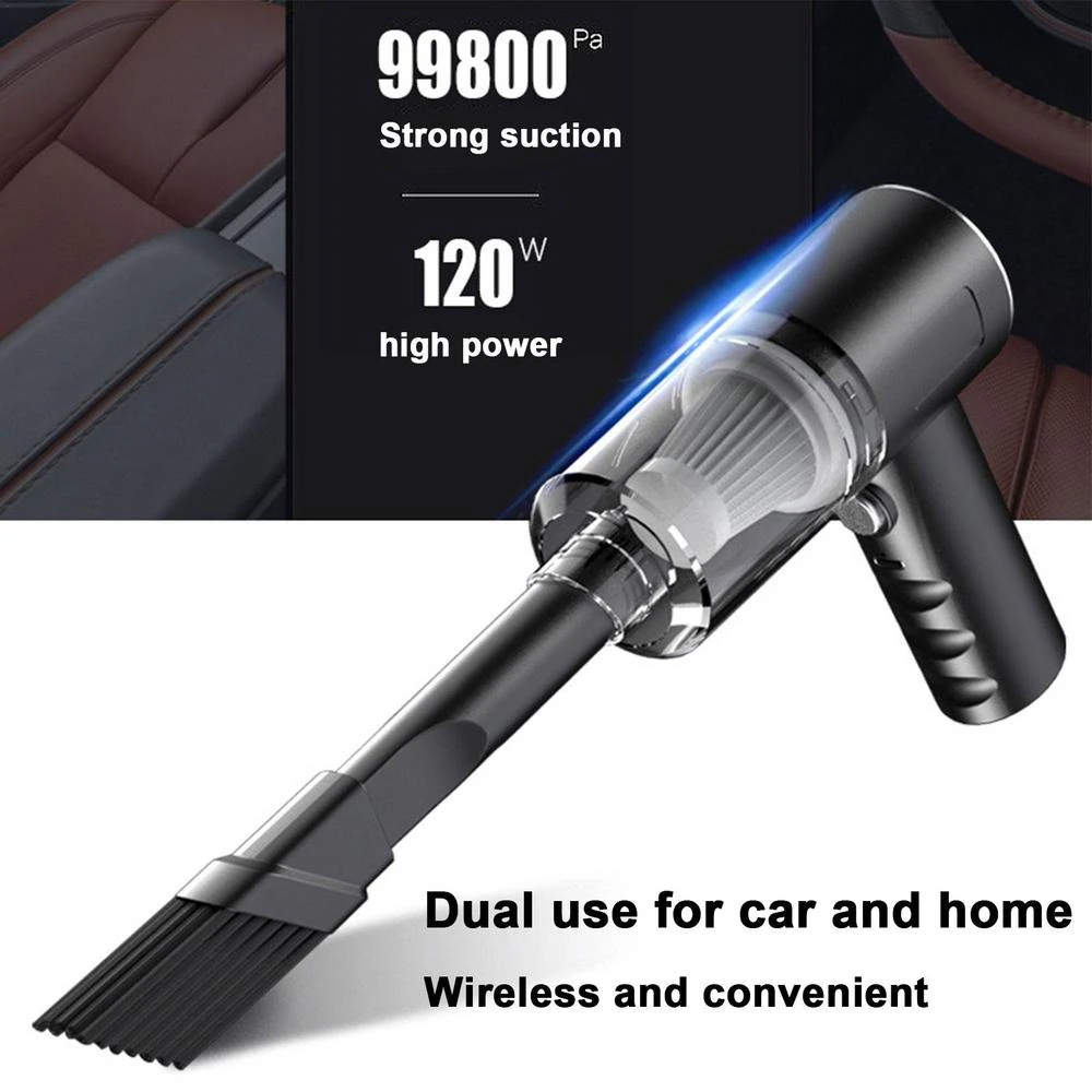 120W Cordless Handheld Vacuum Cleaner Small Mini Portable Car Auto