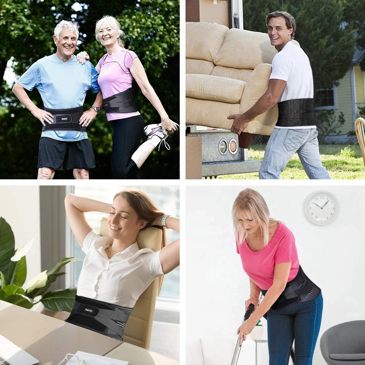 Adjustable Lower Back Brace Lumbar Support Waist Belt For Men Women
