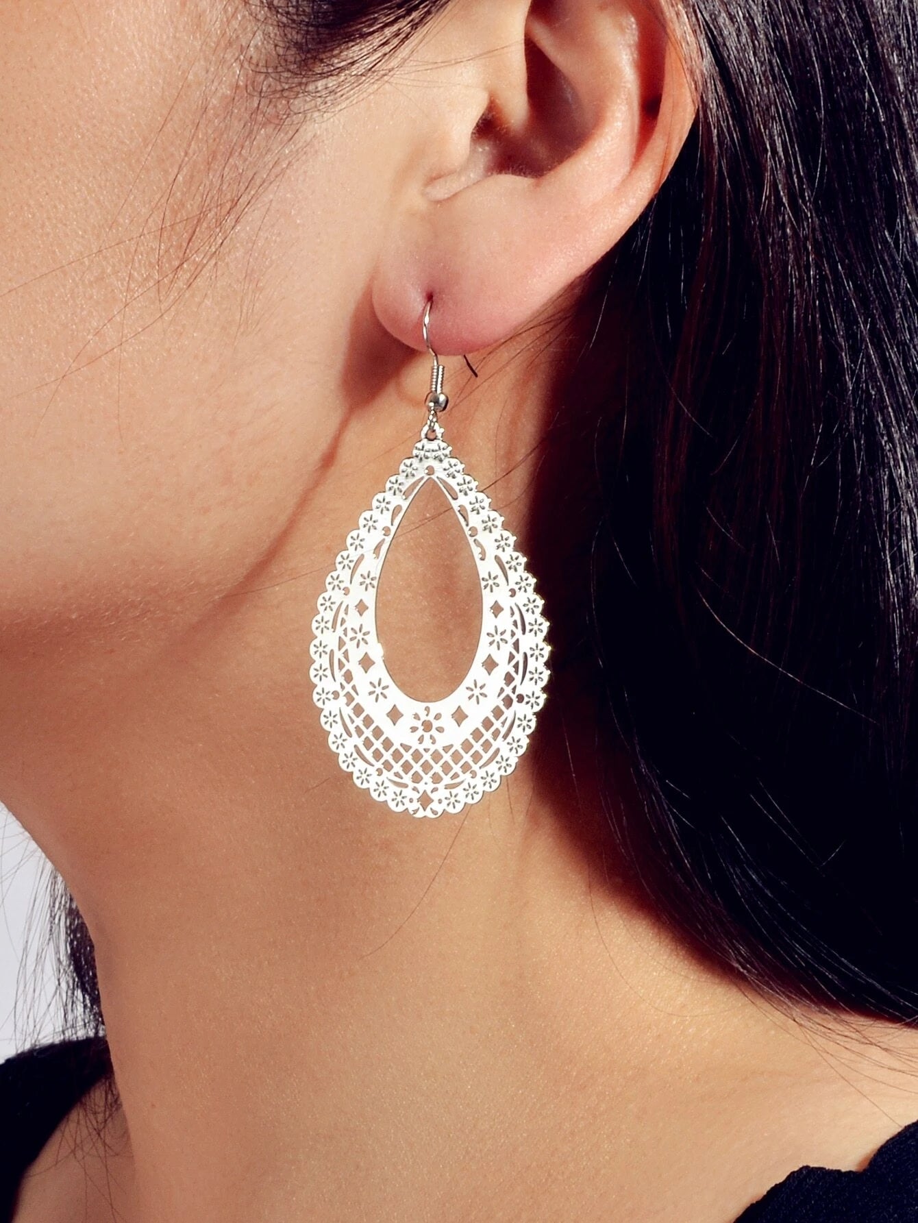 Feelontop Ethnic Hollow Geometric Flower Bohemian Water Drop Beautiful
