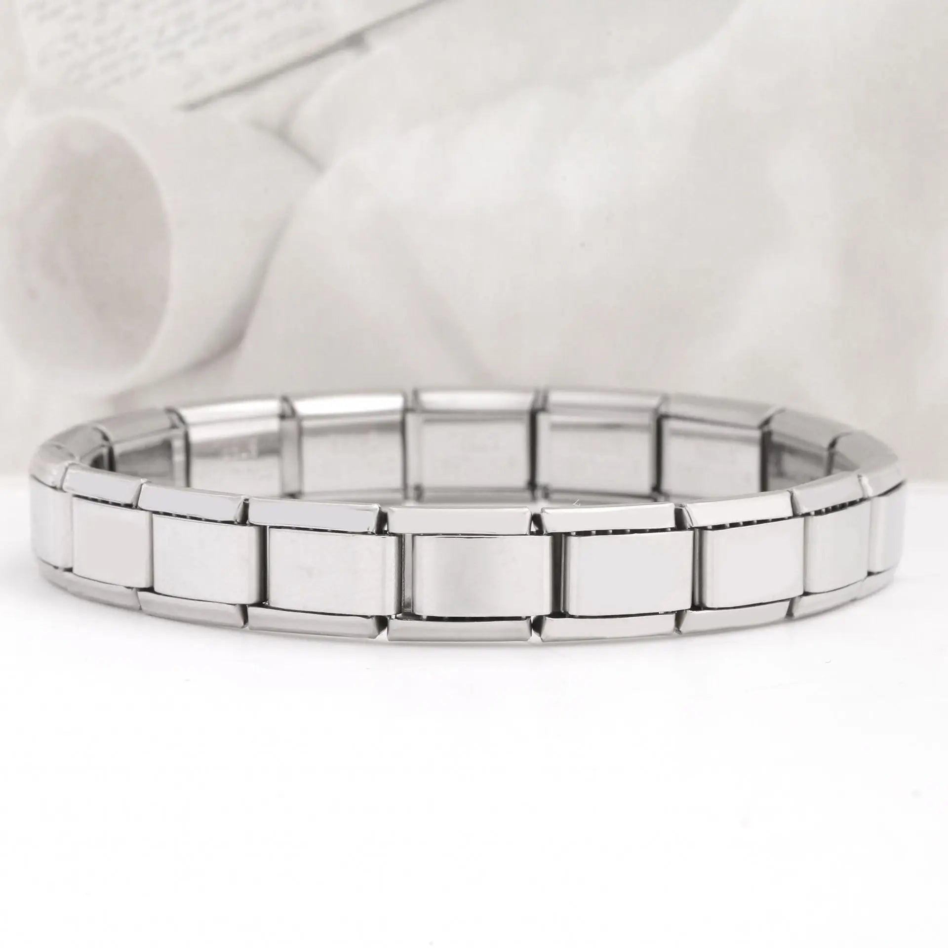 Modu Flex Bracelet – Square Italian Steel Links  Modern shape. Strong style. Built to stand out.