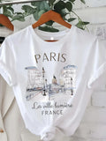 ParisMuse Tee – 90s Vintage Print T-Shirt  Retro charm. Paris vibes. Effortless style.