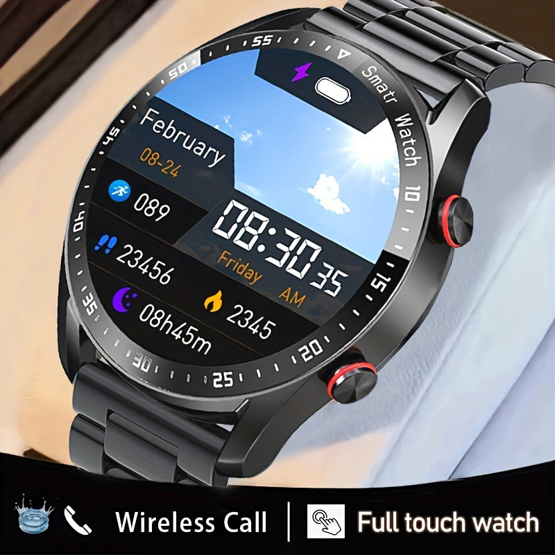 2023 New Wireless Call Smart Watch Men Sport Fitness Tracker Weather Display Man Smart Watch For Phone