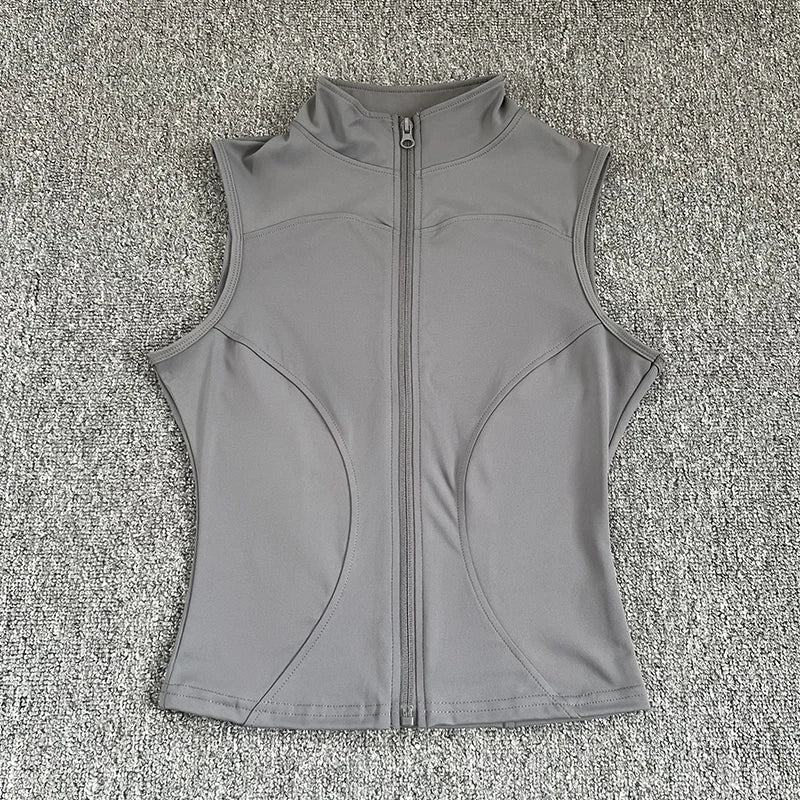 ZipFlex Sport Top – Sleeveless Quick-Dry Fit  Train harder. Stay cool. Look sharp.