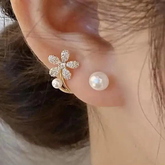 Crystal Heart Hoops – 925 Silver Needle Earrings  Soft sparkle. Sweet charm. Everyday luxury.