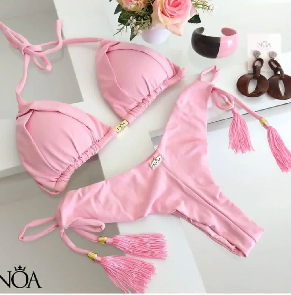 Luxe Triangle Bikini – 13 Color Brazilian Swim Set  Minimal design. Maximum confidence.