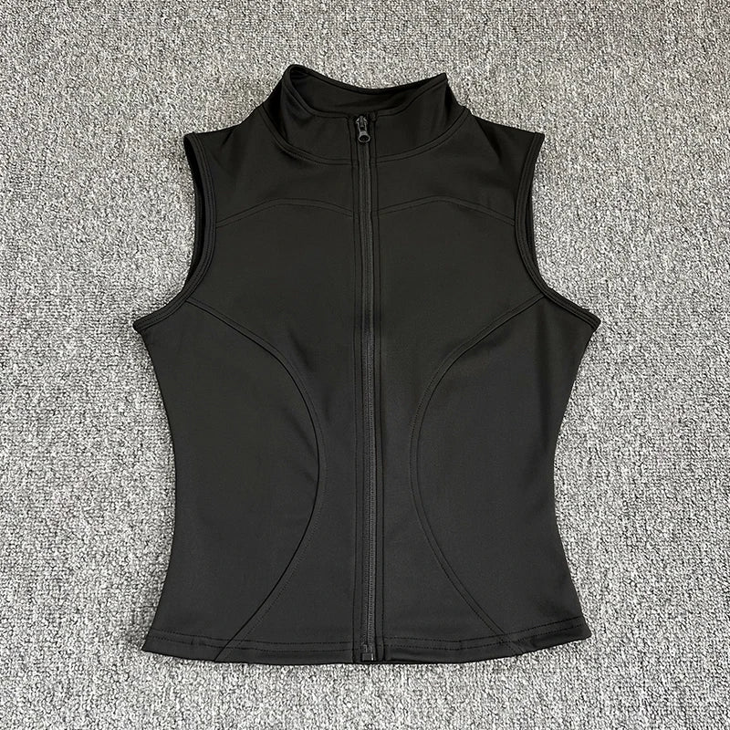 ZipFlex Sport Top – Sleeveless Quick-Dry Fit  Train harder. Stay cool. Look sharp.