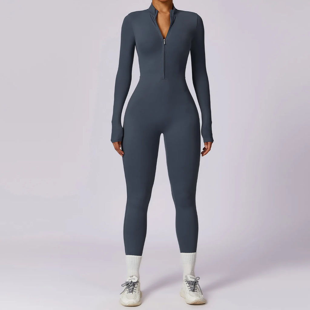 Therma Flex Jumpsuit – Long Sleeve Sculpt Active Suit  Warm coverage. Sleek fit. Total performance.