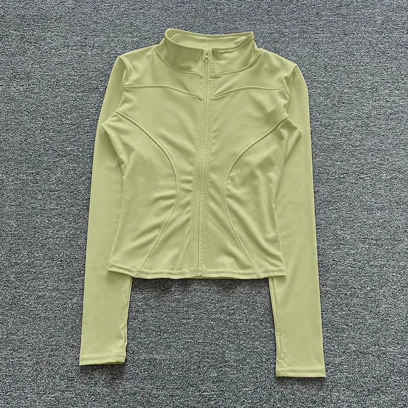 FlexFit Sport Jacket – Long Sleeve Workout Top  Lightweight feel. Sleek fit. Built for movement.