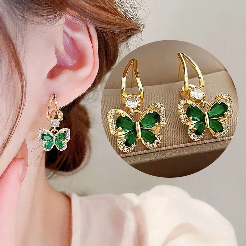 Crystal Heart Hoops – 925 Silver Needle Earrings  Soft sparkle. Sweet charm. Everyday luxury.
