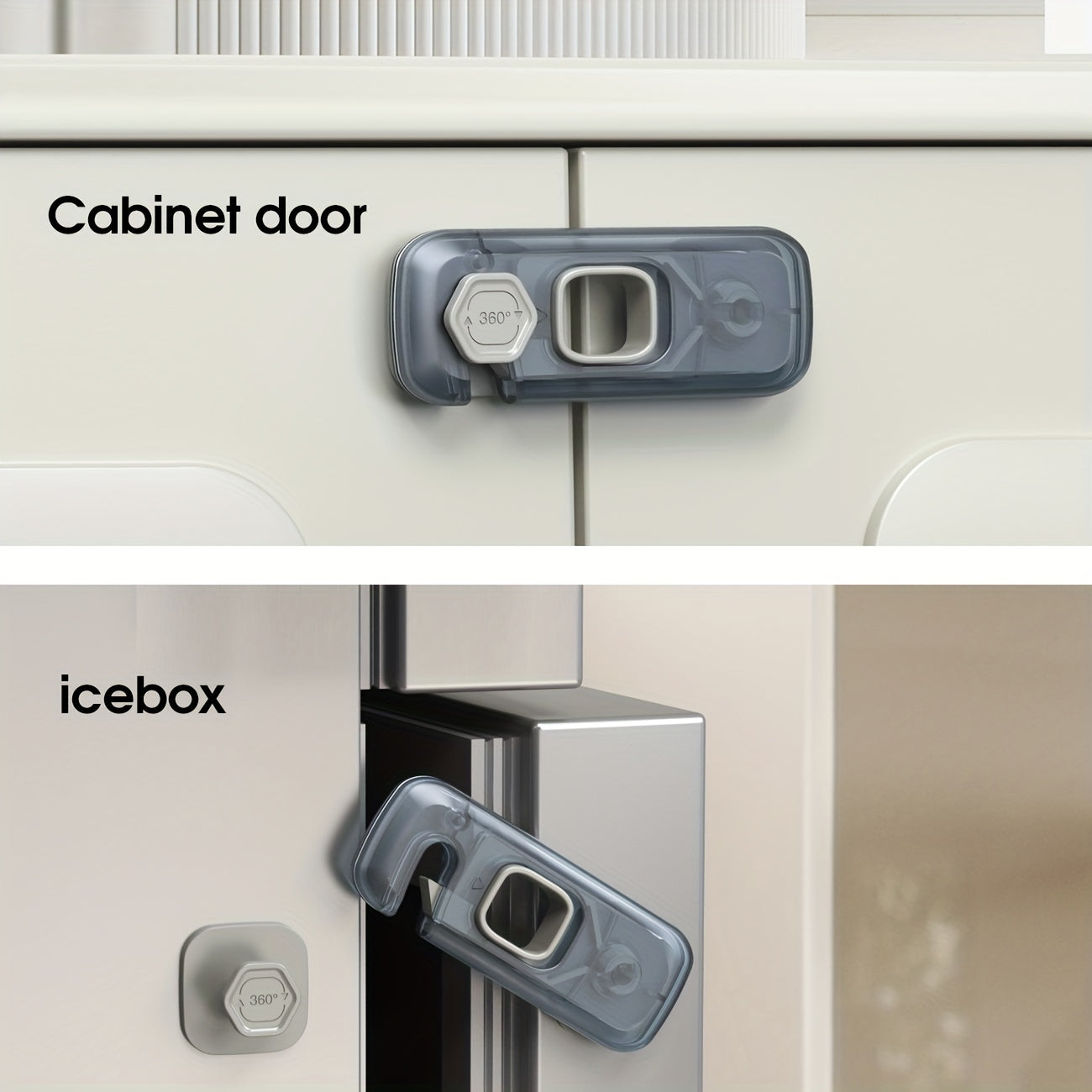 1pc Child Safety Fridge Lock Single-Door Refrigerator Door Stopper Baby Protection Kids Safety Care Freezer Lock Cabinet Lock Cabinet Door Lock
