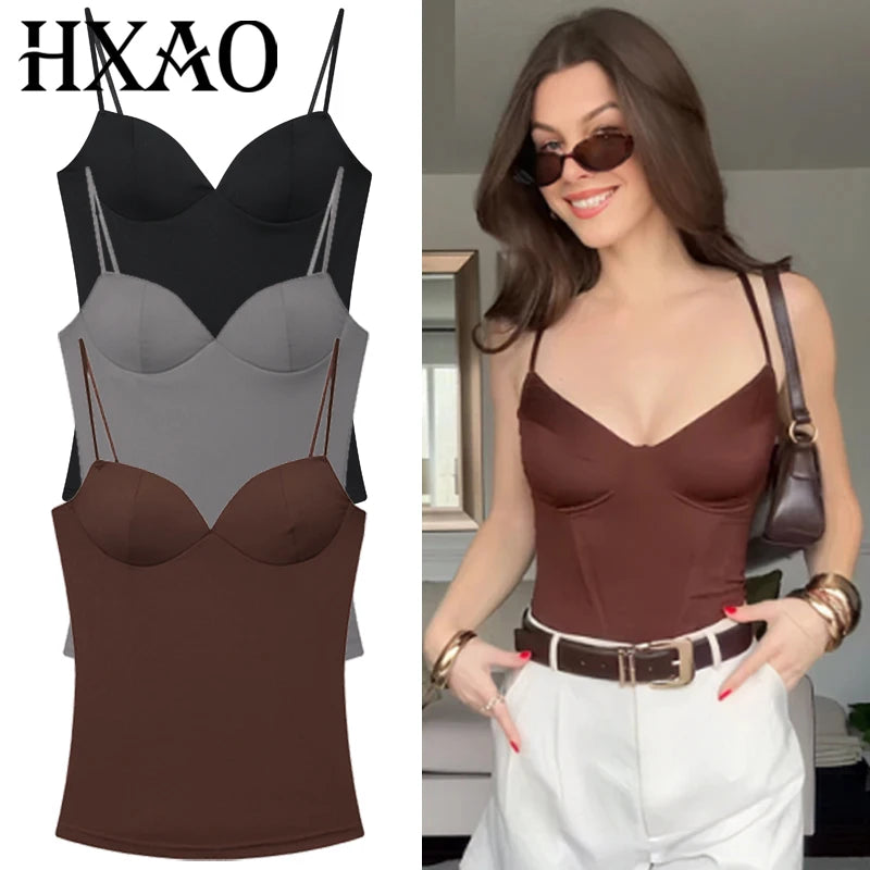 BurgundyMuse Corset Top – Backless Bustier Cami  Rich color. Sculpted fit. Effortless elegance.