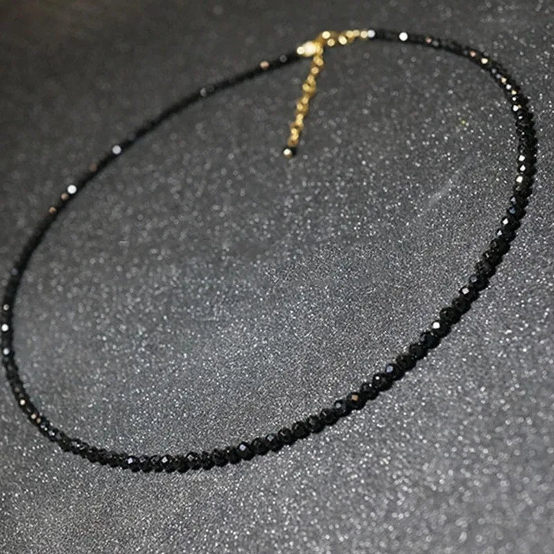 BeadCharm Choker – 3mm Minimal Chain Necklace  Simple beads. Sweet style. Everyday elegance.